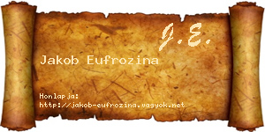 Jakob Eufrozina névjegykártya